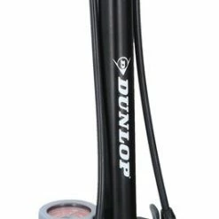 Dunlop Staande Fietspomp Pro Uitvoering - Analoge Drukmeter - Dubbele Ventielkop - Zwart -Fietsen-Accessoires Shop 268x840