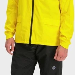 AGU Original Regenpak Essential - Geel/Zwart - L - Dames & Heren - Waterdicht & Ademend -Fietsen-Accessoires Shop 273x840