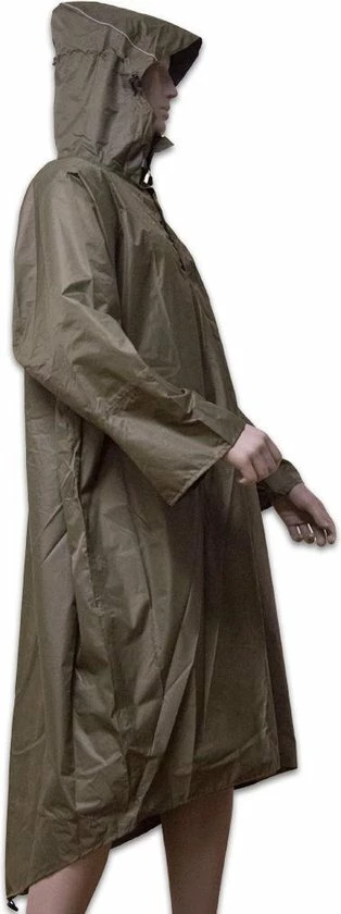 LOWLAND OUTDOOR Wandelponcho - 100% Waterdicht (10.000mm) - Ademend (8.000g/M ) PFAS Vrij! 3 LOWLAND OUTDOOR Wandelponcho - 100% Waterdicht (10.000mm) - Ademend (8.000g/M ) PFAS Vrij! - Afbeelding 3