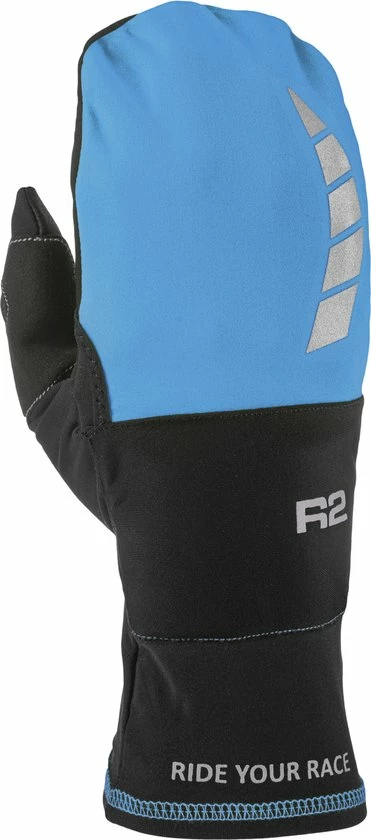 Luxe Winter Handschoenen - Handschoenen EN Wanten In 1 - Waterdicht Door Techshell - Nylon - Fiets, Wandel Handschoenen/wanten Combinatie - Dames En Heren - Zwart/Blauw - Maat M / 7 - R2 Cover 8 Luxe Winter Handschoenen - Handschoenen EN Wanten In 1 - Waterdicht Door Techshell - Nylon - Fiets, Wandel Handschoenen/wanten Combinatie - Dames En Heren - Zwart/Blauw - Maat M / 7 - R2 Cover - Afbeelding 8