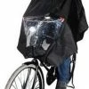 Hooodie Poncho Regenponcho - Fietsponcho Fiets - Koplampproof Transparant - One Size - Unisex Zwart