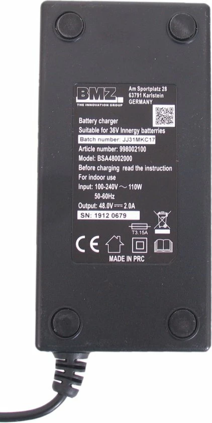 Gazelle Innergy Acculader - Elektrische Fietsoplader - Ion Accu - E-bike 2 Gazelle Innergy Acculader - Elektrische Fietsoplader - Ion Accu - E-bike - Afbeelding 2