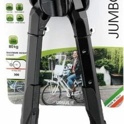 Middenstandaard Ursus Jumbo 2-poot 30cm - Zwart -Fietsen-Accessoires Shop 433x840
