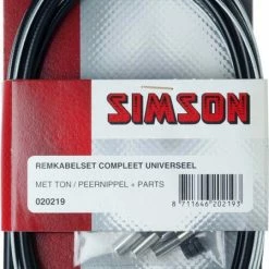 Simson Remkabelset Universeel Zwart