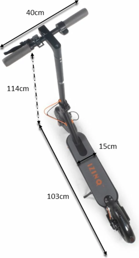 *BLACK FRIDAY DEAL* IZINQ PRO250 - Elektrische Step - Topsnelheid 30 Km/u - 30/35 Km Actieradius - 8.5" Luchtbanden - Lithium 7.8Ah 36V Accu - Zwart/Oranje - Electric Scooter - Volwassenen En Kinderen - Met App 11 *BLACK FRIDAY DEAL* IZINQ PRO250 - Elektrische Step - Topsnelheid 30 Km/u - 30/35 Km Actieradius - 8.5" Luchtbanden - Lithium 7.8Ah 36V Accu - Zwart/Oranje - Electric Scooter - Volwassenen En Kinderen - Met App - Afbeelding 11