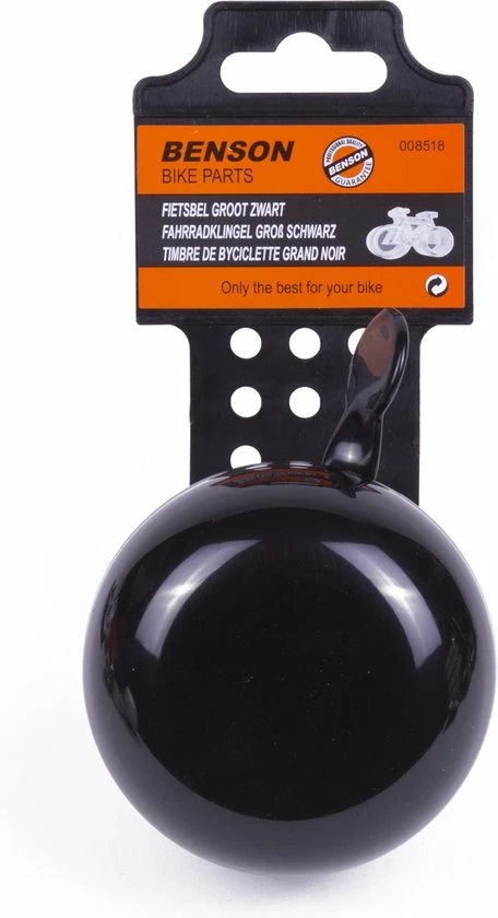 Benson Fietsbel Ding - Dong Groot Zwart 80 Mm 4 Benson Fietsbel Ding - Dong Groot Zwart 80 Mm - Afbeelding 4