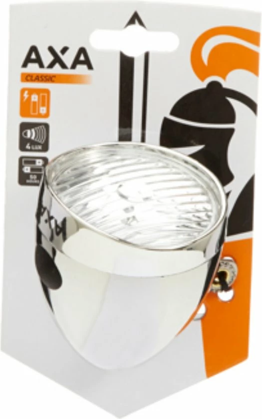 AXA Classic Battery - 4 Lux - Fietslamp Voorlicht - LED Koplamp - Fietsverlichting Op Batterij - Zilver 5 AXA Classic Battery - 4 Lux - Fietslamp Voorlicht - LED Koplamp - Fietsverlichting Op Batterij - Zilver - Afbeelding 5