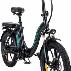 Hitway BK6 Elektrische Fiets - Opvouwbare E-bike - 20 Inch Fat Tire - 250W Motor - 11,2Ah - Zwart/Groen -Fietsen-Accessoires Shop 525x840