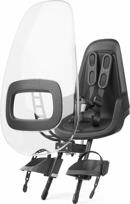 Bobike Windscherm ONE+ - Urban Black 3 Bobike Windscherm ONE+ - Urban Black - Afbeelding 3