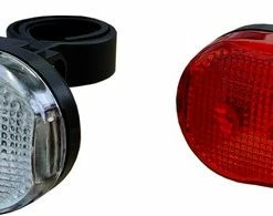 DULA Fietslamp Set Wit-rood - Fietslampjes