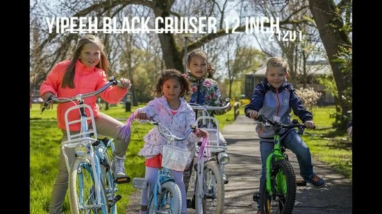 Volare Black Cruiser Kinderfiets - Jongens - 12 Inch - Zwart 2 Volare Black Cruiser Kinderfiets - Jongens - 12 Inch - Zwart - Afbeelding 2