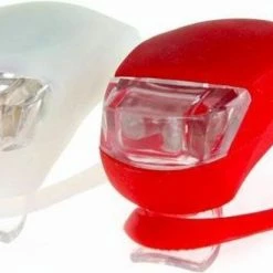 Dutch Gadgets - Fietslampjes LED - Set Wit En Rood - Inclusief Batterijen