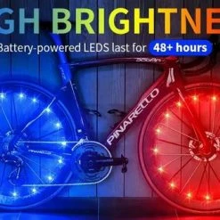 BOTC Wielverlichting Fiets - 20 Holders - Spaakverlichting LED - Lichtsnoer Fietswiel - Fiets Wiel Licht - 20 Leds - 220CM - Rood -Fietsen-Accessoires Shop 550x340 8