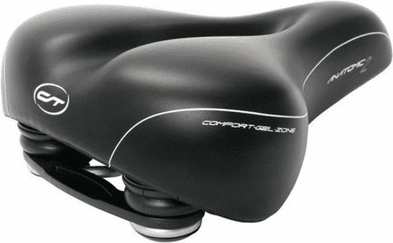 Contec City/Tour Dames Fietszadel - Anatomic 2 - Zwart - Waterdicht 2 Contec City/Tour Dames Fietszadel - Anatomic 2 - Zwart - Waterdicht - Afbeelding 2