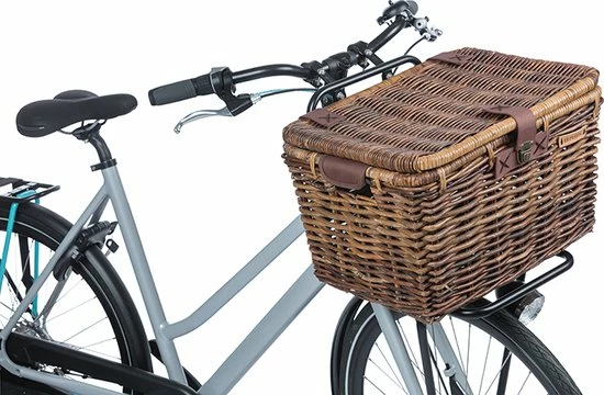 Basil Denton Fietsmand L - Voor - Rotan - Bruin - Large 6 Basil Denton Fietsmand L - Voor - Rotan - Bruin - Large - Afbeelding 6