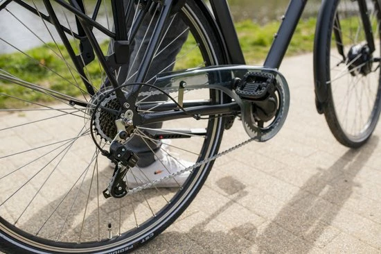 Amigo E-Vibe D1 - Elektrische Stadsfiets Voor Dames - Met 7 Versnellingen - Matgrijs 7 Amigo E-Vibe D1 - Elektrische Stadsfiets Voor Dames - Met 7 Versnellingen - Matgrijs - Afbeelding 7