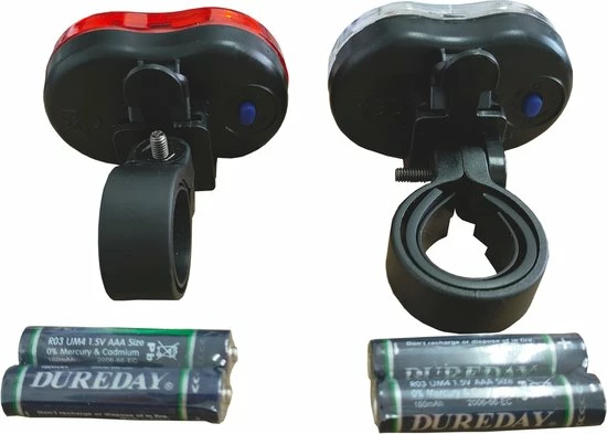 DULA Fietslamp Set Wit-rood - Fietslampjes 6 DULA Fietslamp Set Wit-rood - Fietslampjes - Afbeelding 6