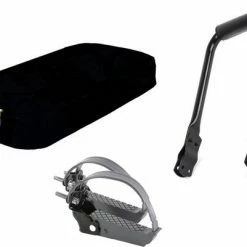 ROJO Fietskussen Bagagedrager + Rugsteun Bagagedrager + Voetsteunen (Universele Set)