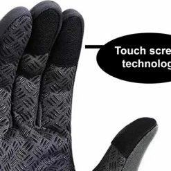 LuxeRoyal Fietshandschoenen Winter - Sport Handschoenen Met Rits - Touchscreen Telefoon - Anti Slip Gloves - Heren / Dames - Maat XL - Grijs -Fietsen-Accessoires Shop 550x402 2
