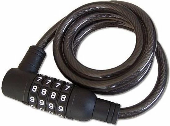 Stahlex Fietsslot Kabelslot Cijferslot 10mm X 1m Zwart 1 Stahlex Fietsslot Kabelslot Cijferslot 10mm X 1m Zwart