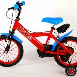 Spider-Man Kinderfiets - Jongens - 14 Inch - Rood/Blauw - Twee Handremmen -Fietsen-Accessoires Shop 550x424 4