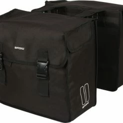 Basil Mara XXL Dubbele Fietstas - Zwart - 46 Liter
