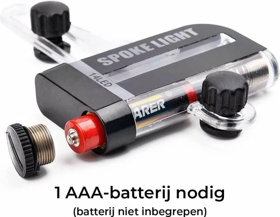 Merkloos Wielverlichting - Spaakverlichting - Fietsverlichting Wiel - Spaakreflectoren - Fietsverlichting - Spaakverlichting Kinderfiets - LED - 30 Patronen - 2 Stuks 5 Merkloos Wielverlichting - Spaakverlichting - Fietsverlichting Wiel - Spaakreflectoren - Fietsverlichting - Spaakverlichting Kinderfiets - LED - 30 Patronen - 2 Stuks - Afbeelding 5