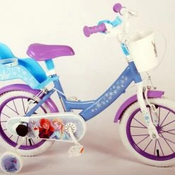Disney Frozen 2 Kinderfiets - Meisjes - 14 Inch - Blauw/Paars - Twee Handremmen -Fietsen-Accessoires Shop 550x431 7