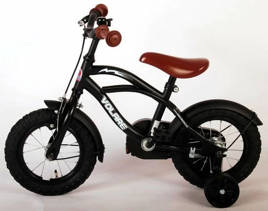 Volare Black Cruiser Kinderfiets - Jongens - 12 Inch - Zwart 15 Volare Black Cruiser Kinderfiets - Jongens - 12 Inch - Zwart - Afbeelding 15
