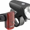 AXA - Greenline 25 Lux - LED Fietslampjes Voor En Achter - Fietsverlichting USB Oplaadbaar
