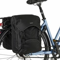 Fastrider Unibag Dubbele Fietstas - Voorzien Van Uitsparing Voor Snelbinders En LED Verlichting - Waterafstotend - Reflectiestrepen - 28 Liter - Zwart -Fietsen-Accessoires Shop 550x433 4