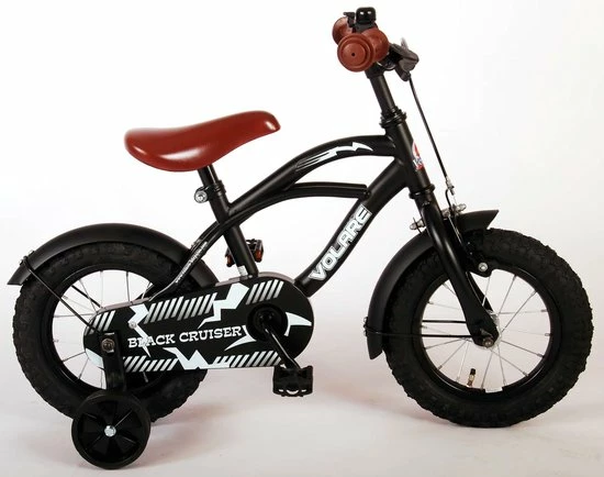 Volare Black Cruiser Kinderfiets - Jongens - 12 Inch - Zwart 11 Volare Black Cruiser Kinderfiets - Jongens - 12 Inch - Zwart - Afbeelding 11