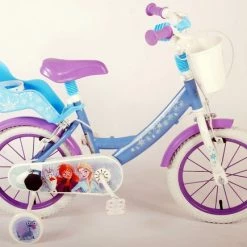 Disney Frozen 2 Kinderfiets - Meisjes - 14 Inch - Blauw/Paars - Twee Handremmen -Fietsen-Accessoires Shop 550x435 3