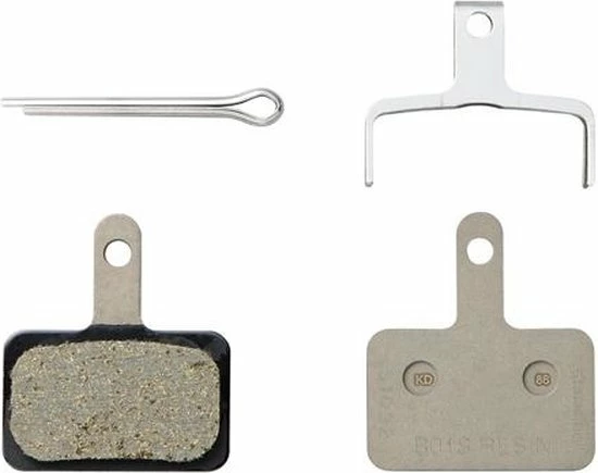 Shimano B01S / B05S RESIN Brake Pads Remblokken Set Voor En Achter - 4 Stuks (2 Paar Van 2) 4 Shimano B01S / B05S RESIN Brake Pads Remblokken Set Voor En Achter - 4 Stuks (2 Paar Van 2) - Afbeelding 4