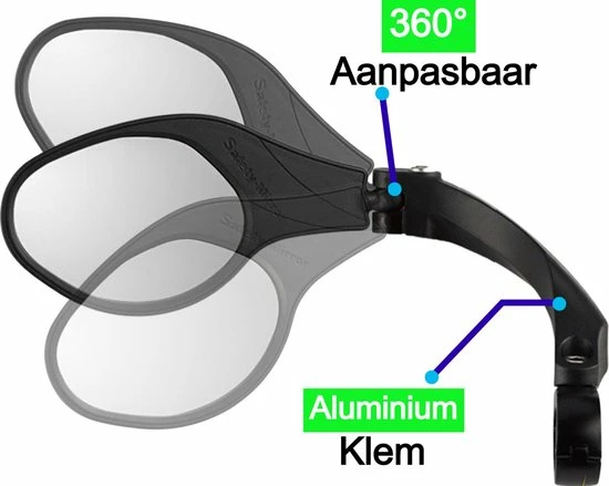 Merkloos Life-X Fietsspiegel Ebike 360 Verstelbaar Links 10 Merkloos Life-X Fietsspiegel Ebike 360 Verstelbaar Links - Afbeelding 10