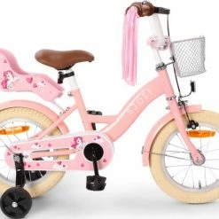 SJOEF Dolly Meisjesfiets 14 Inch - Roze -Fietsen-Accessoires Shop 550x441 4