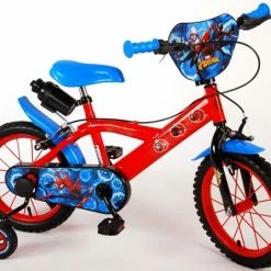 Spider-Man Kinderfiets - Jongens - 14 Inch - Rood/Blauw - Twee Handremmen -Fietsen-Accessoires Shop 550x447 1