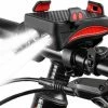 Mancor Universele Telefoonhouder Fiets Smartphonehouder - Met Verlichting, Fietsbel En Powerbank