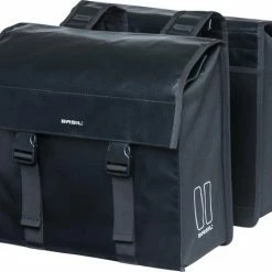 Basil Urban Load Dubbele Fietstas - Zwart - 48 Liter