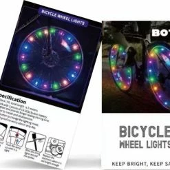 BOTC LED Spaakverlichting - Fiets Licht - Lichtsnoer Fietswiel - 20 Leds - 2meter - 1 Fietswiel - Blauw -Fietsen-Accessoires Shop 550x452 1