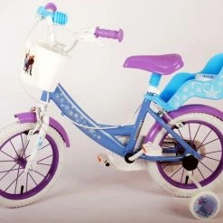 Disney Frozen 2 Kinderfiets - Meisjes - 14 Inch - Blauw/Paars - Twee Handremmen -Fietsen-Accessoires Shop 550x456 5