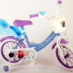 Disney Frozen 2 Kinderfiets - Meisjes - 14 Inch - Blauw/Paars - Twee Handremmen -Fietsen-Accessoires Shop 550x457 6