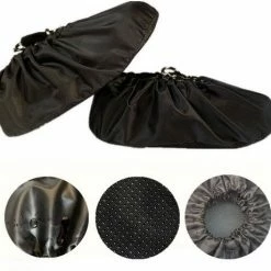 Overschoen-Kampioen Overschoenen Waterdicht - Schoenhoesjes STERK Maat 40-45 Zwart Herbruikbaar Antislip -Fietsen-Accessoires Shop 550x461 5