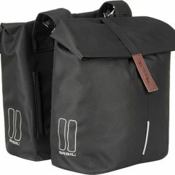 Basil City Dubbele Fietstas - Zwart - 32 Liter -Fietsen-Accessoires Shop 550x468