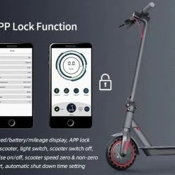 Comfort Inz - ES80 - Elektrische Opvouwbare Step - E Scooter - 10.5Ah Batterij - IOS Android APP Max. 31km/h -Fietsen-Accessoires Shop 550x475