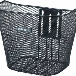 Basil Bremen Fietsmand - Voor - Staal - Inclusief Bevestigingssysteem - Zwart -Fietsen-Accessoires Shop 550x481 1