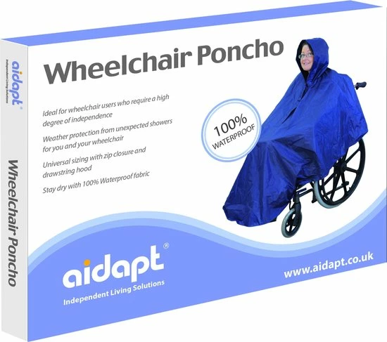 Aidapt - Poncho - Voor Rolstoel Of Rollator 2 Aidapt - Poncho - Voor Rolstoel Of Rollator - Afbeelding 2