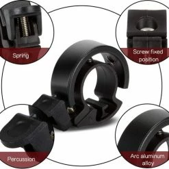 BOTC Fietsbel Ring Fietsbel - Aluminium Fietsbel - Classic Fietsbel - Fietsbel Small 22mm Zwart -Fietsen-Accessoires Shop 550x487 4