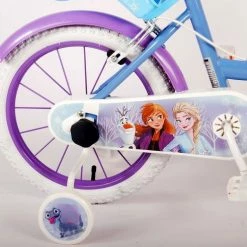 Disney Frozen 2 Kinderfiets - Meisjes - 16 Inch - Blauw - Twee Handremmen -Fietsen-Accessoires Shop 550x491 1