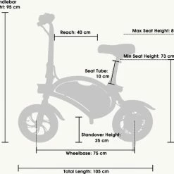 Wind-goo Windgoo - B3 Elektrische Long-Range E-Bike Met Trappers - E-bike - 25Km / H - Wit -Fietsen-Accessoires Shop 550x491 9